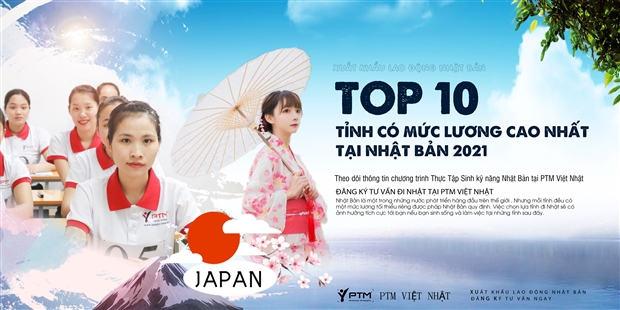 Top 10 tỉnh lương cao nhất Nhật Bản năm 2021 - TTS CẦN BIẾT