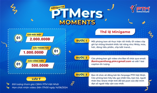 “Cháy” cùng minigame “PTMers Moments đón sinh nhật 12 tuổi